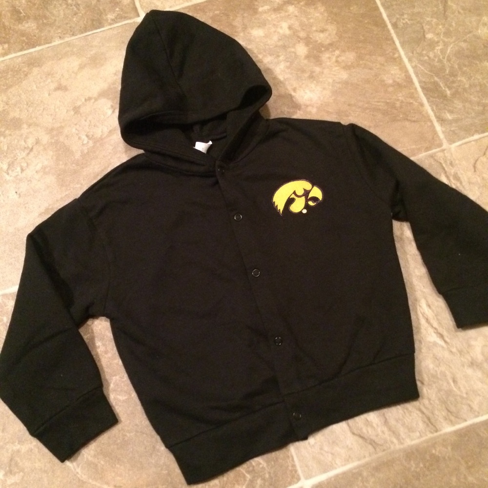 Iowa Hawkeyes hooded jacket size 4